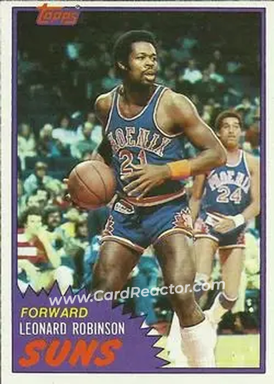 1981-82 Topps #35 - Leonard Robinson - Phoenix Suns - Front