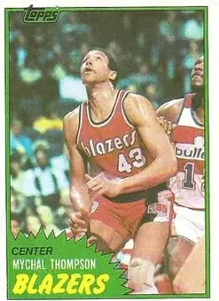 1981-82 Topps #36 - Mychal Thompson - Portland Trail Blazers