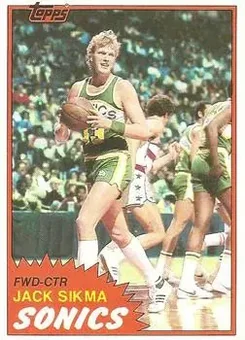 1981-82 Topps #39 - Jack Sikma - Seattle SuperSonics