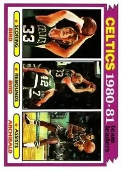 1981-82 Topps #45 - Nate Archibald - Boston Celtics