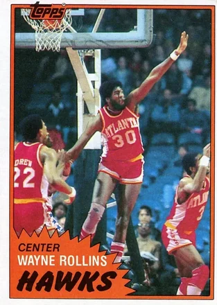 1981-82 Topps #E71 - Tree Rollins - Atlanta Hawks