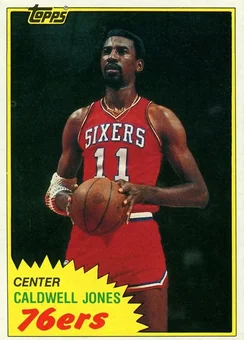 1981-82 Topps #E91 - Caldwell Jones - Philadelphia 76ers