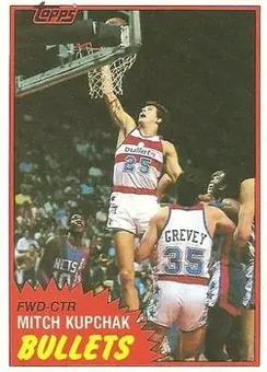 1981-82 Topps #E97 - Mitch Kupchak - Washington Bullets