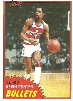 1981-82 Topps #E99 - Kevin Porter - Washington Bullets