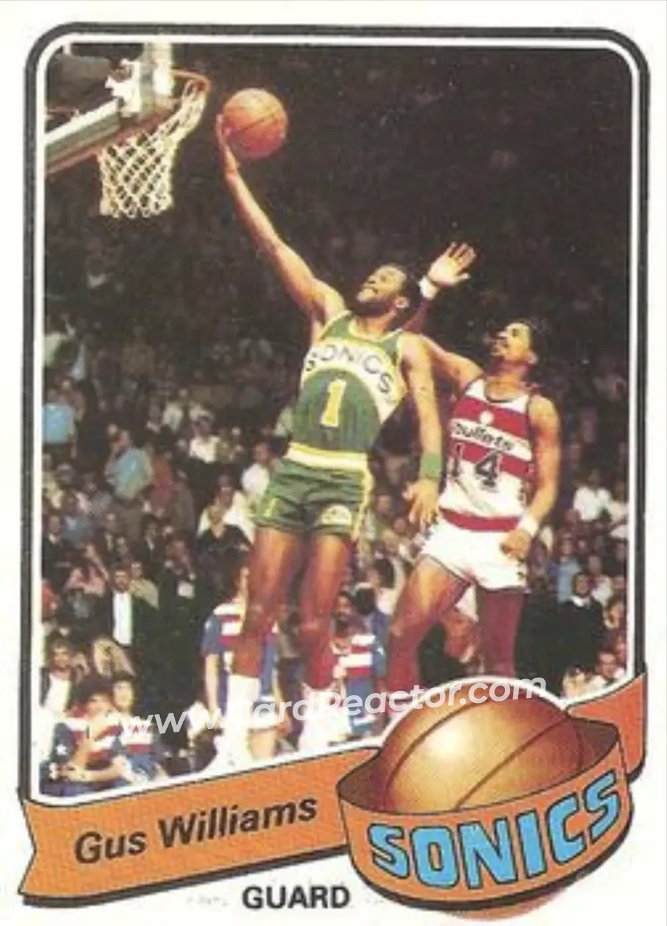 1979-80 Topps #27 - Gus Williams - Seattle SuperSonics - Front