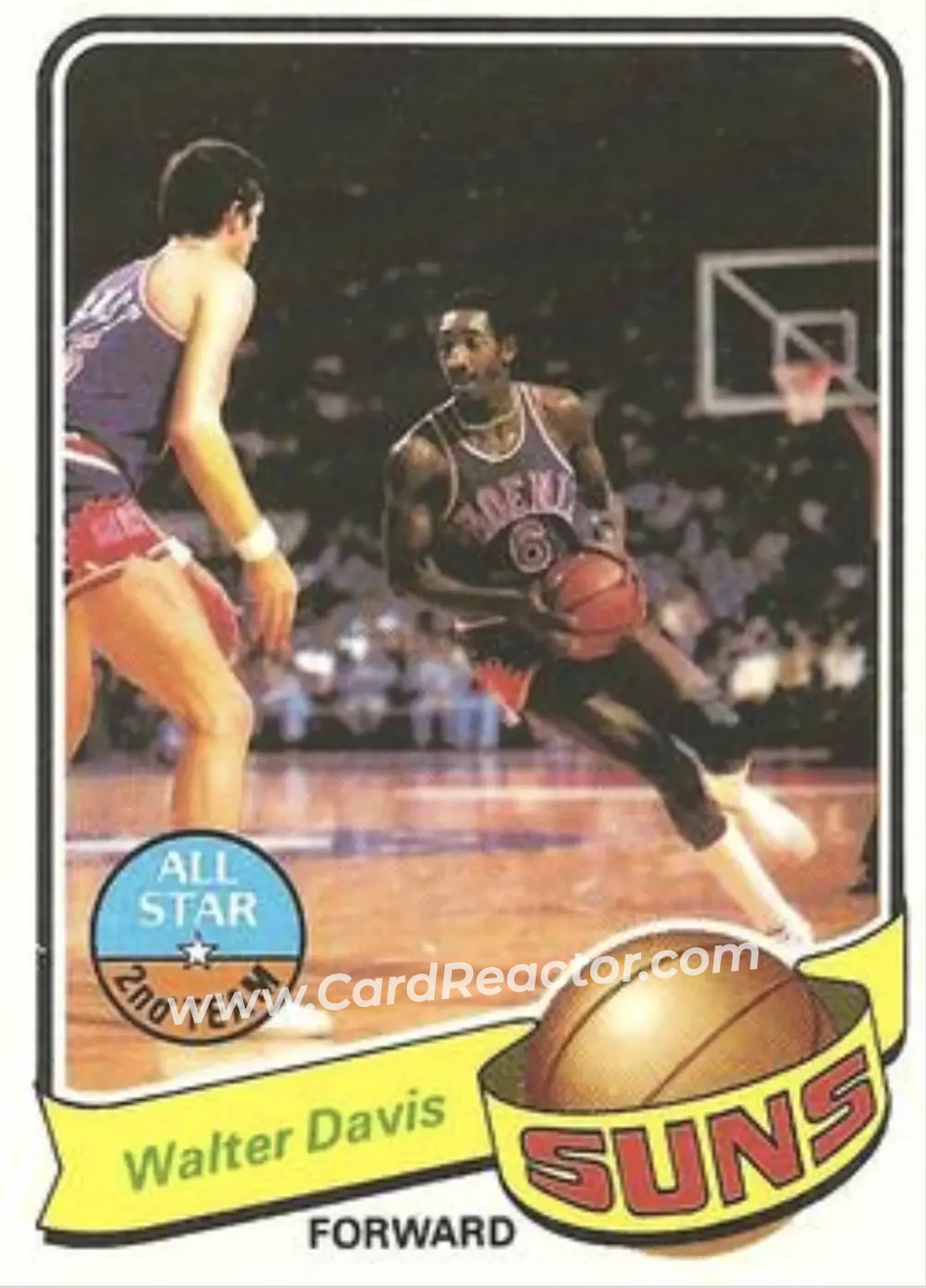 1979-80 Topps #80 - Walter Davis - Phoenix Suns - Front