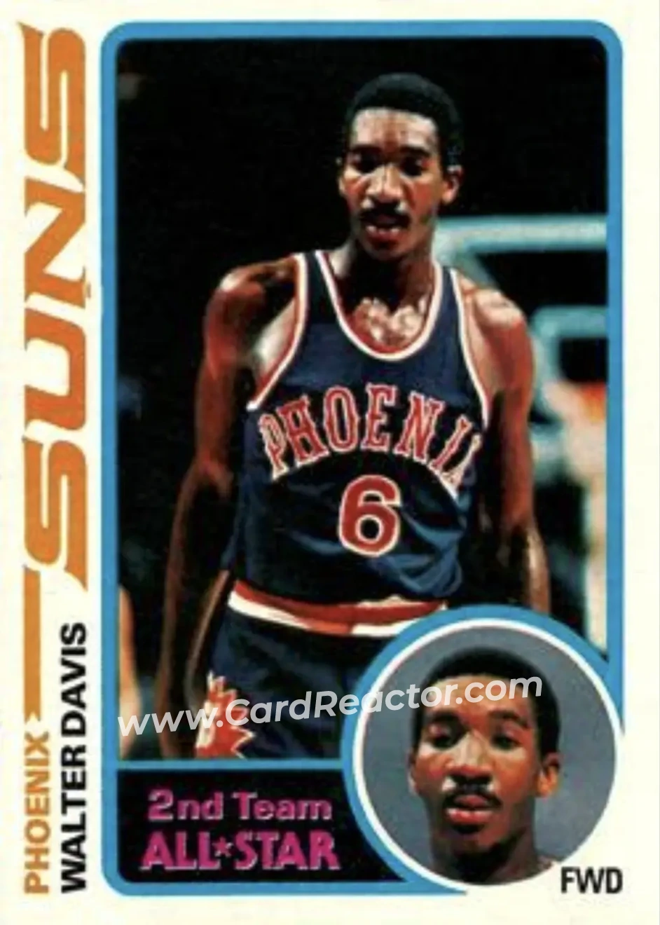 1978-79 Topps #10 - Walter Davis - Phoenix Suns - Front