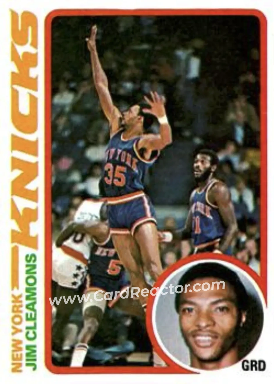 1978-79 Topps #31 - Jim Cleamons - New York Knicks - Front 1978-79 Topps #31 - Jim Cleamons - New York Knicks - Front