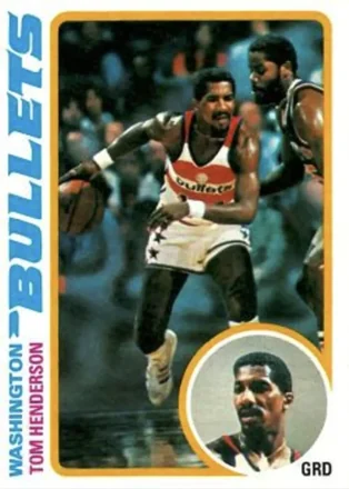 1978-79 Topps #68 - Tom Henderson - Washington Bullets