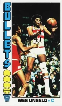 1976-77 Topps #5 - Wes Unseld - Washington Bullets