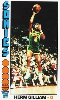 1976-77 Topps #87 - Herm Gilliam - Seattle SuperSonics