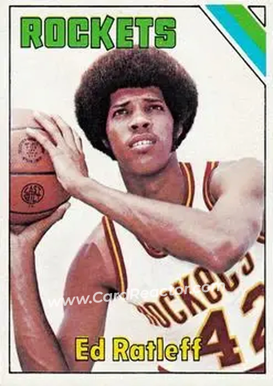 1975-76 Topps #14 - Ed Ratleff - Houston Rockets - Front