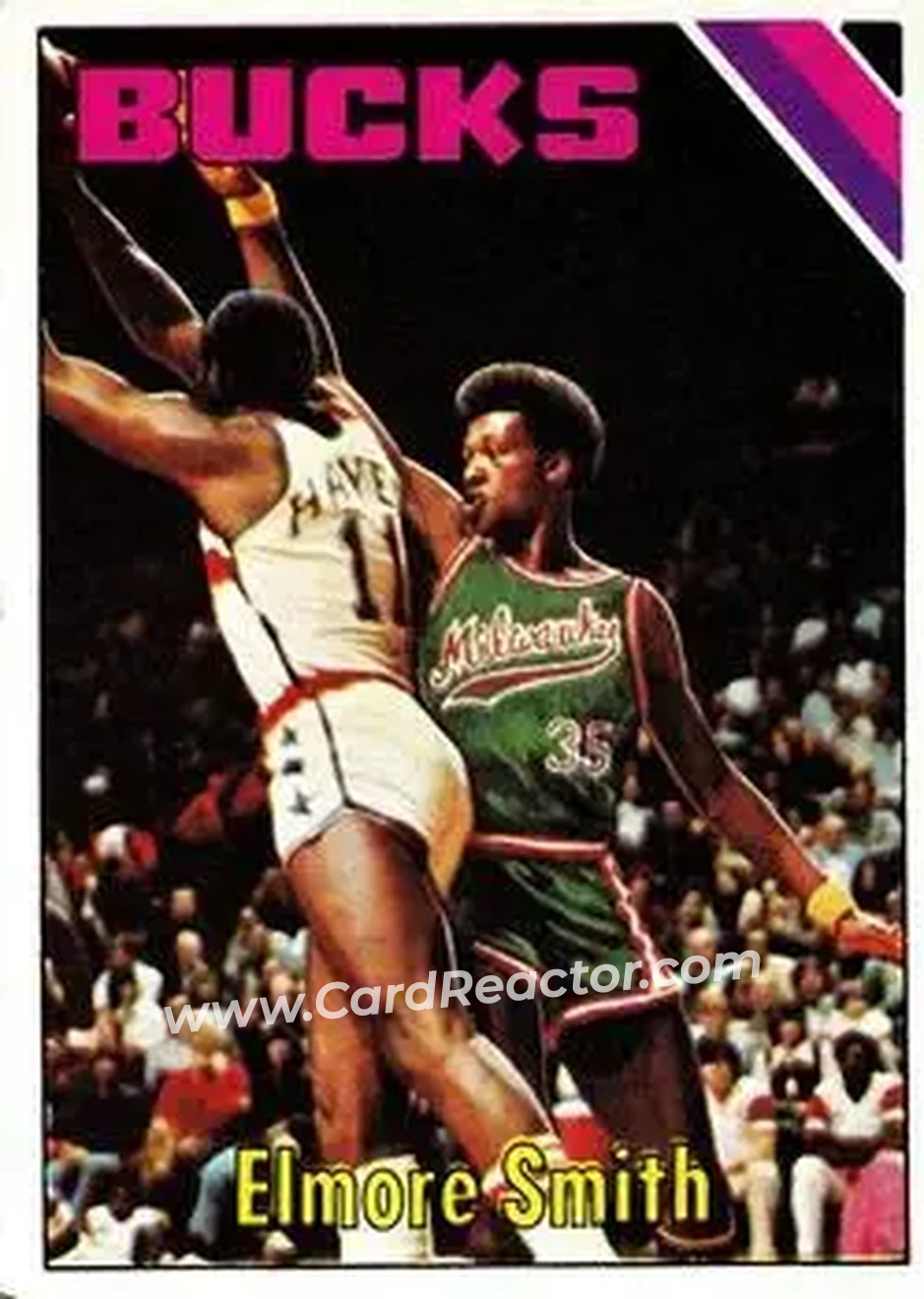1975-76 Topps #16 - Elmore Smith - Milwaukee Bucks - Front