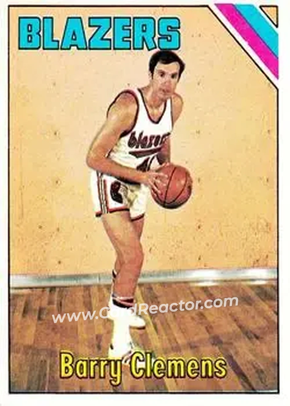 1975-76 Topps #22 - Barry Clemens - Portland Trail Blazers - Front