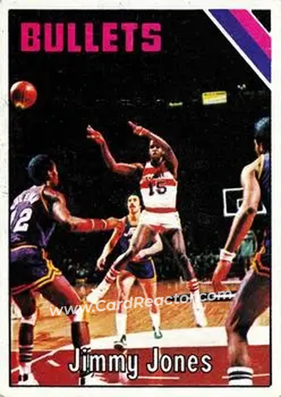 1975-76 Topps #23 - Jimmy Jones - Washington Bullets - Front