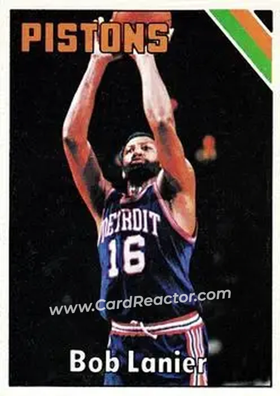 1975-76 Topps #30 - Bob Lanier - Detroit Pistons - Front