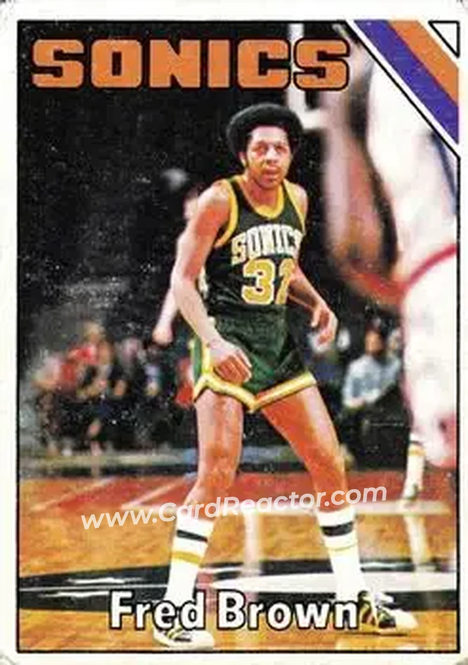1975-76 Topps #41 - Fred Brown - Seattle SuperSonics - Front