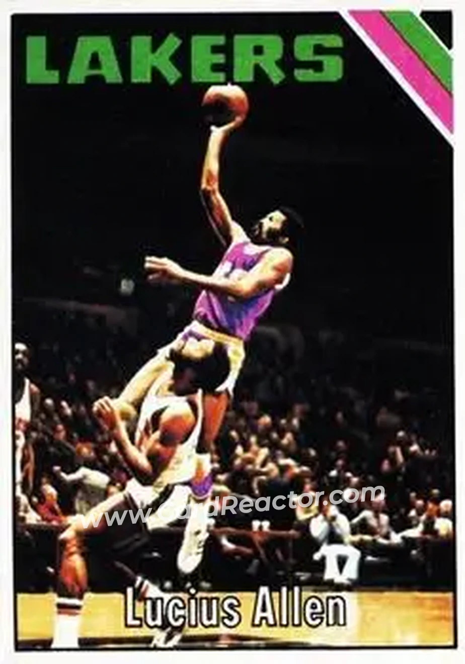 1975-76 Topps #52 - Lucius Allen - Los Angeles Lakers - Front