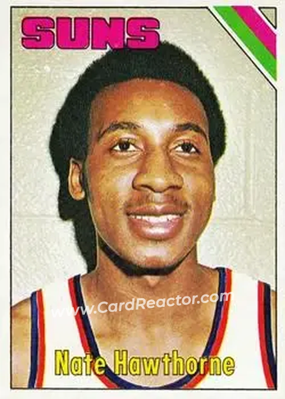 1975-76 Topps #57 - Nate Hawthorne - Phoenix Suns - Front