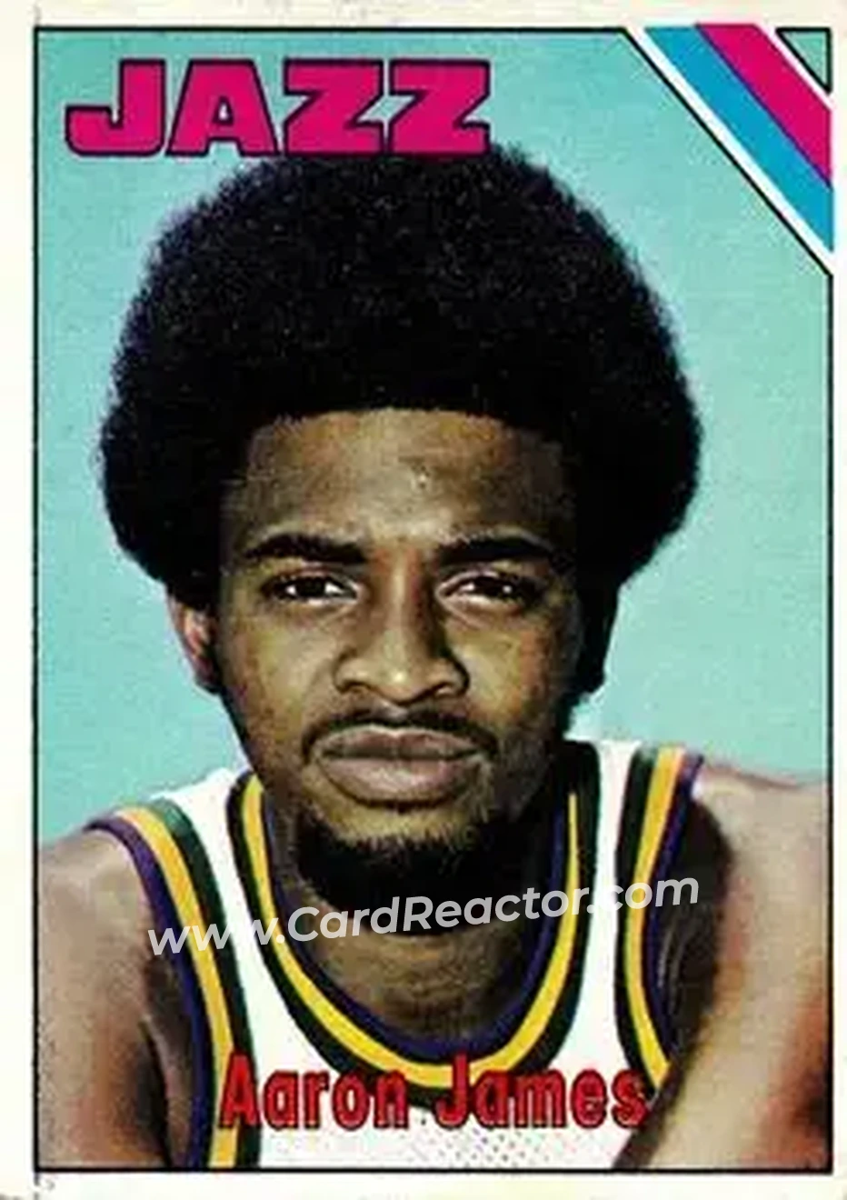 1975-76 Topps #91 - Aaron James - New Orleans Jazz - Front