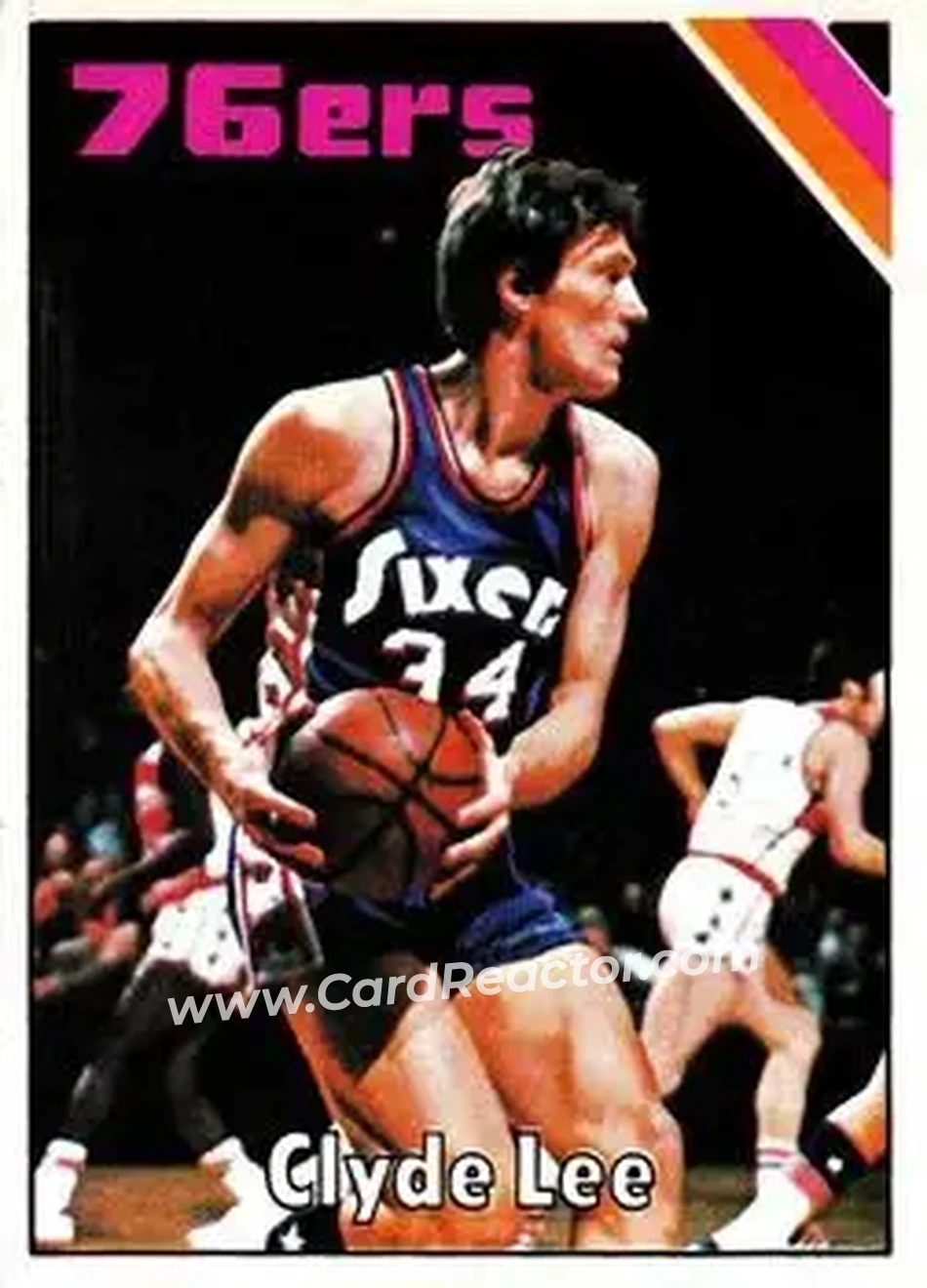 1975-76 Topps #93 - Clyde Lee - Philadelphia 76ers - Front 1975-76 Topps #93 - Clyde Lee - Philadelphia 76ers - Front
