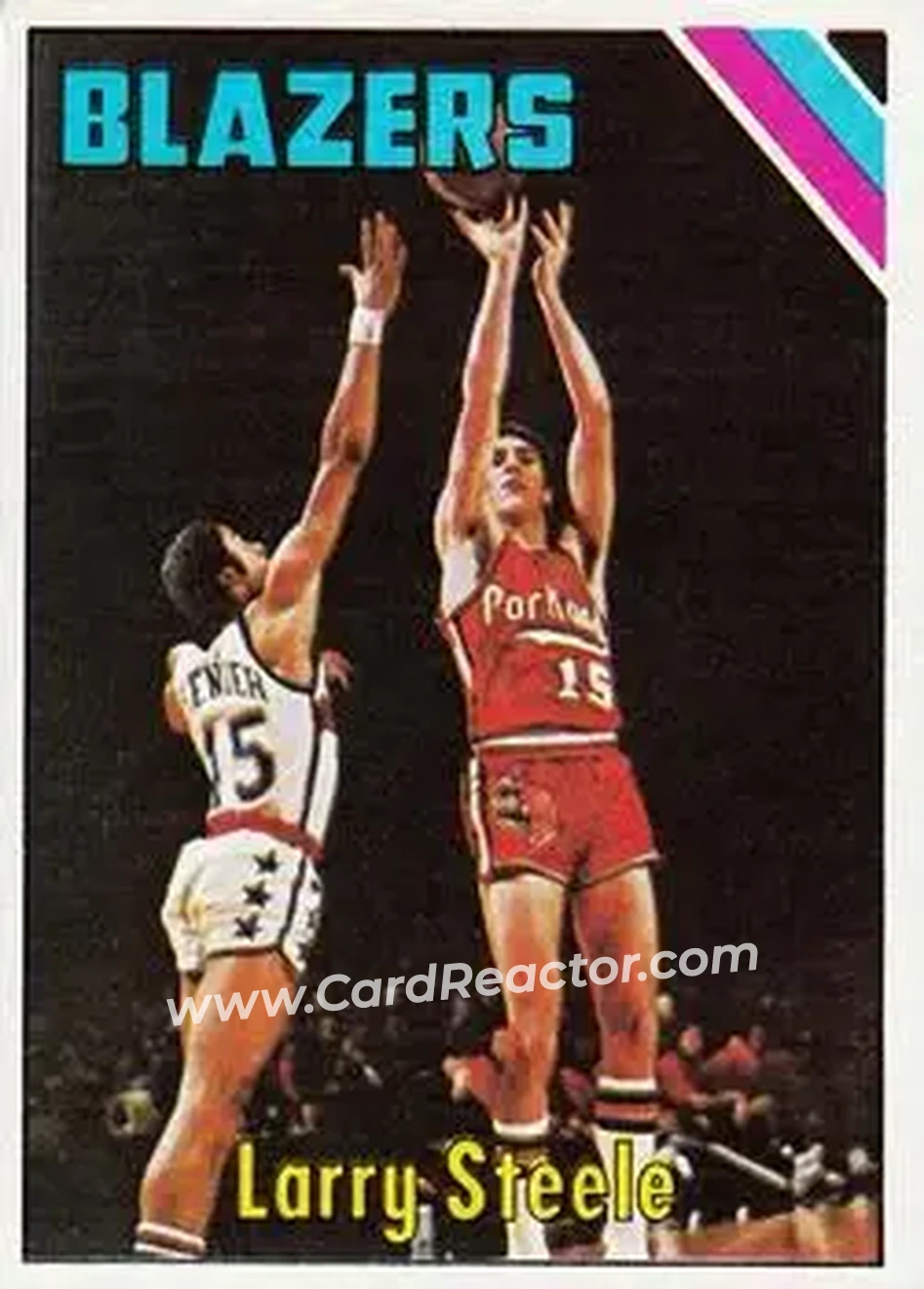 1975-76 Topps #94 - Larry Steele - Portland Trail Blazers - Front