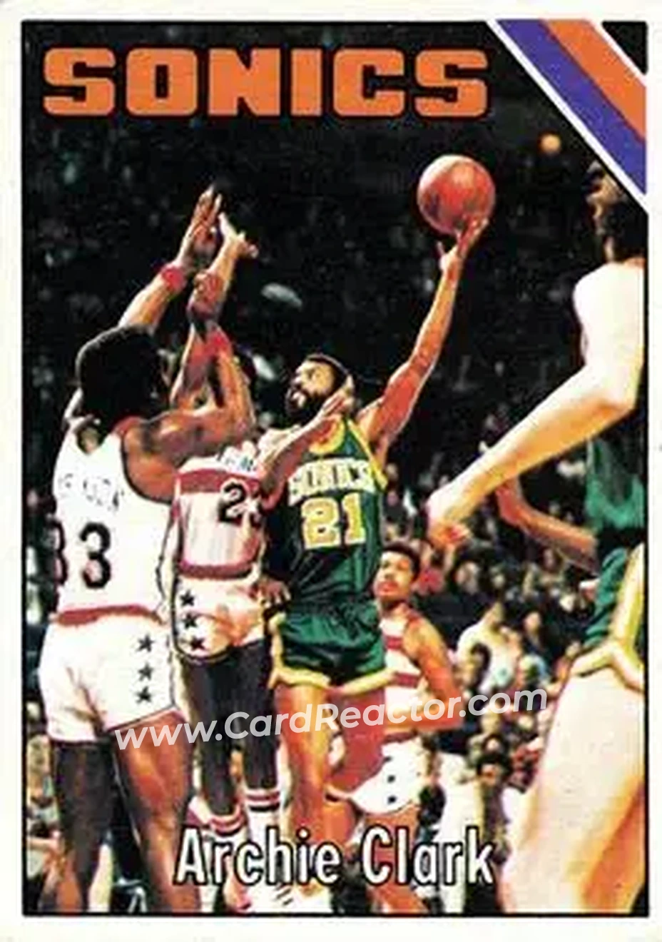 1975-76 Topps #96 - Archie Clark - Seattle SuperSonics - Front