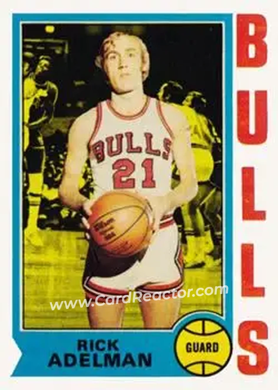 1974-75 Topps #7 - Rick Adelman - Chicago Bulls - Front