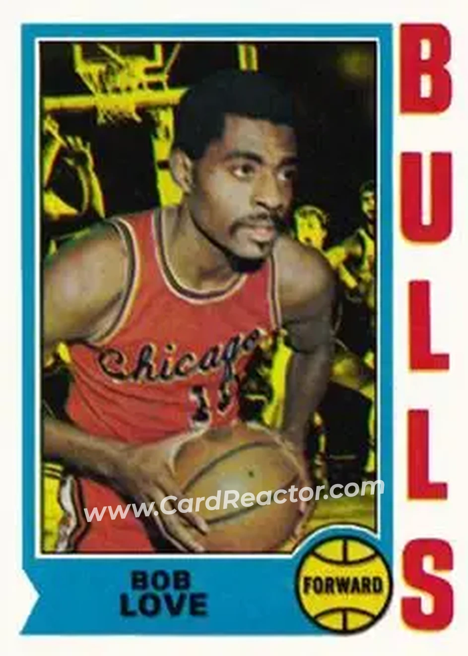 1974-75 Topps #15 - Bob Love - Chicago Bulls - Front
