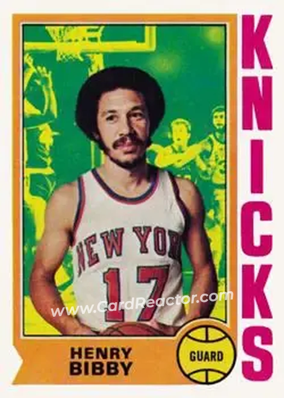 1974-75 Topps #16 - Henry Bibby - New York Knicks - Front