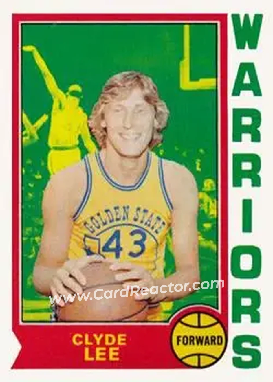 1974-75 Topps #32 - Clyde Lee - Golden State Warriors - Front