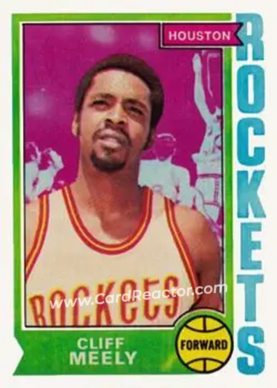 1974-75 Topps #36 - Cliff Meely - Houston Rockets - Front