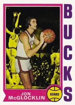 1974-75 Topps #37 - Jon McGlocklin - Milwaukee Bucks
