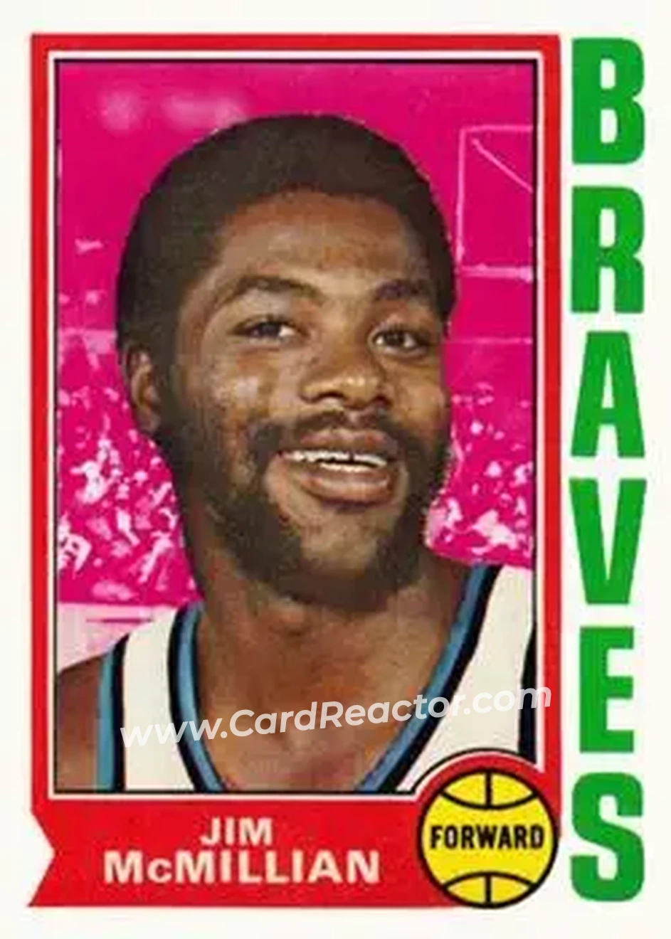 1974-75 Topps #38 - Jim McMillian - Buffalo Braves - Front