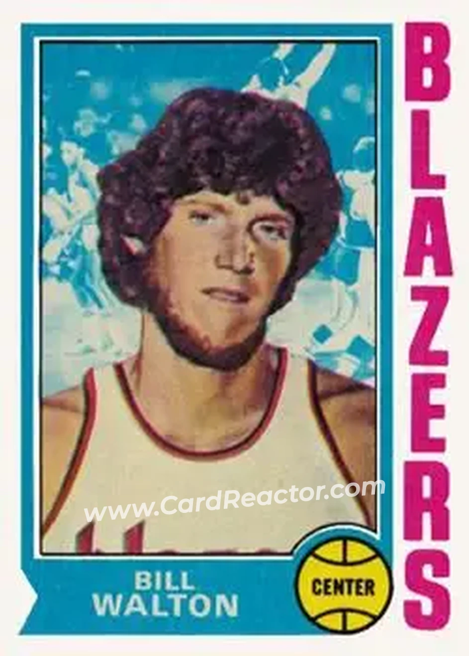 1974-75 Topps #39 - Bill Walton - Portland Trail Blazers - Front