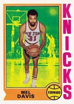 1974-75 Topps #43 - Mel Davis - New York Knicks