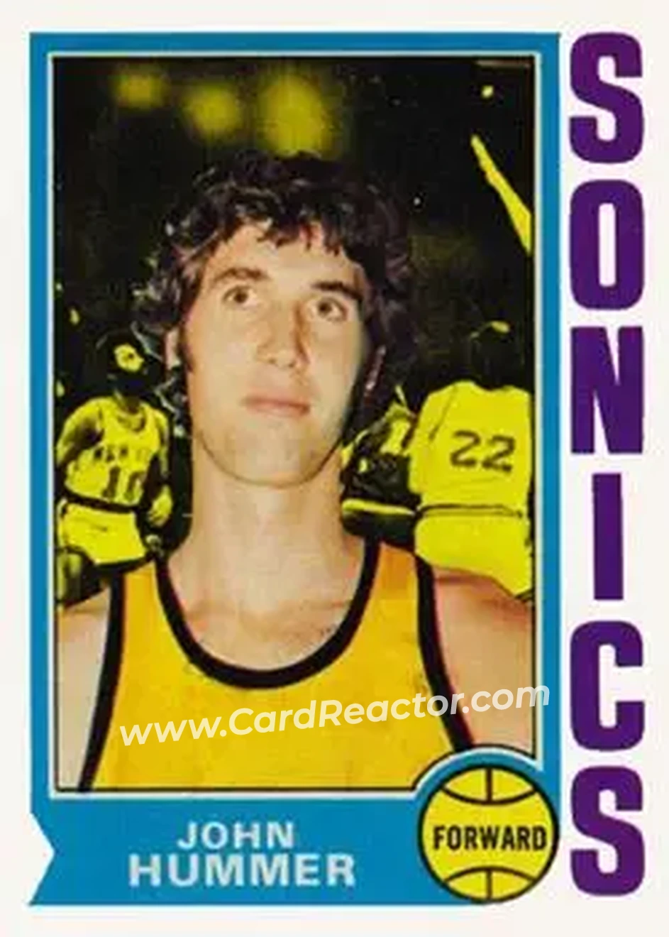 1974-75 Topps #52 - John Hummer - Seattle SuperSonics - Front