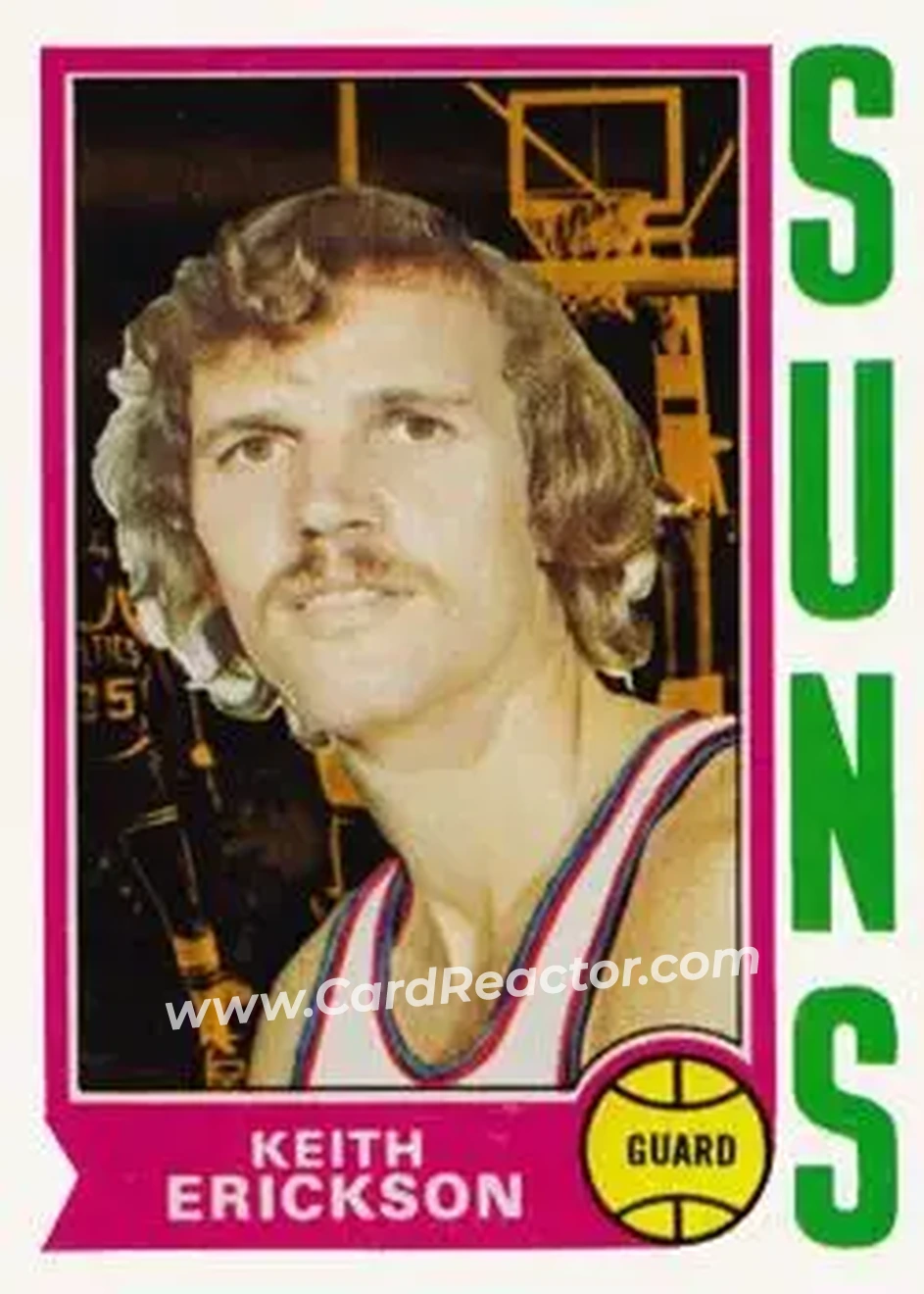 1974-75 Topps #53 - Keith Erickson - Phoenix Suns - Front 1974-75 Topps #53 - Keith Erickson - Phoenix Suns - Front