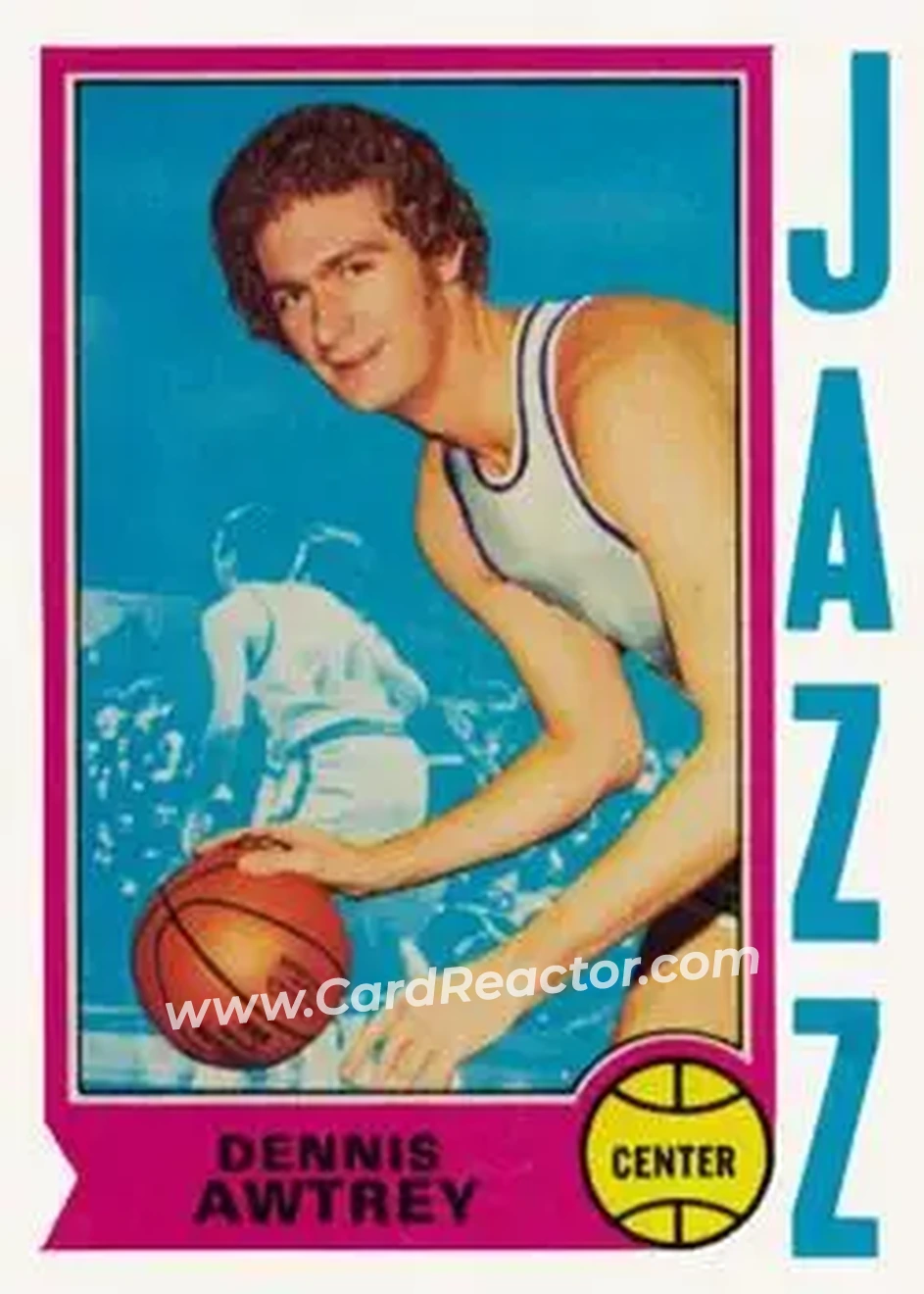 1974-75 Topps #74 - Dennis Awtrey - New Orleans Jazz - Front