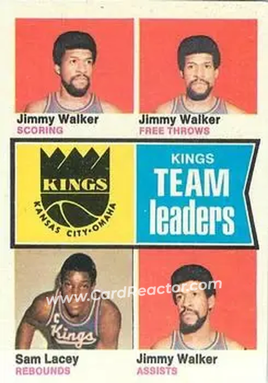 1974-75 Topps #89 - Card #89 - Kansas City-Omaha Kings - Front