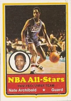 1973-74 Topps #1 - Nate Archibald - Kansas City-Omaha Kings