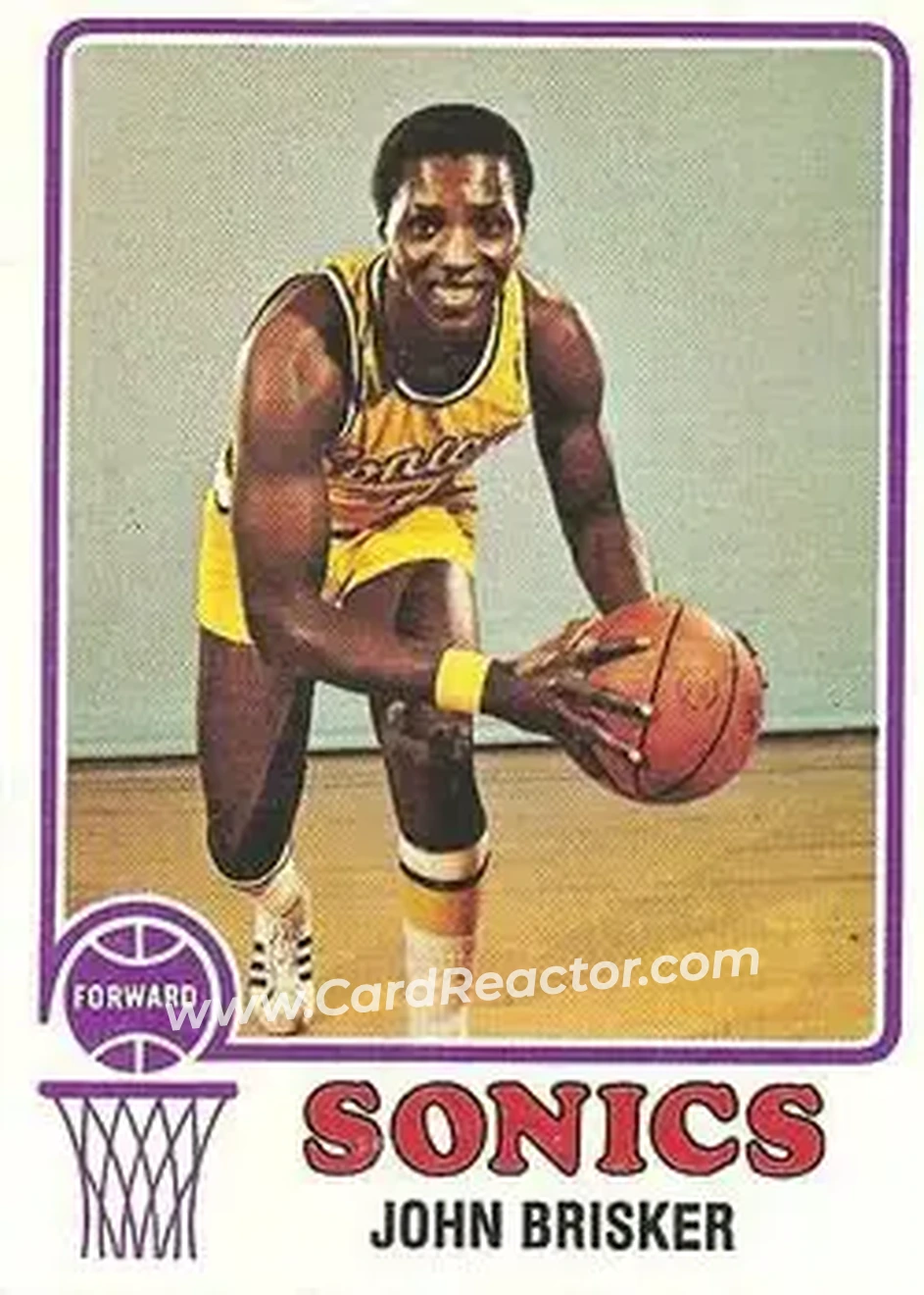 1973-74 Topps #7 - John Brisker - Seattle SuperSonics - Front