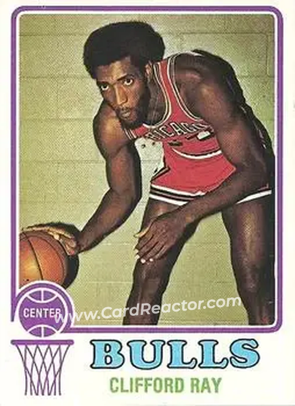 1973-74 Topps #16 - Clifford Ray - Chicago Bulls - Front
