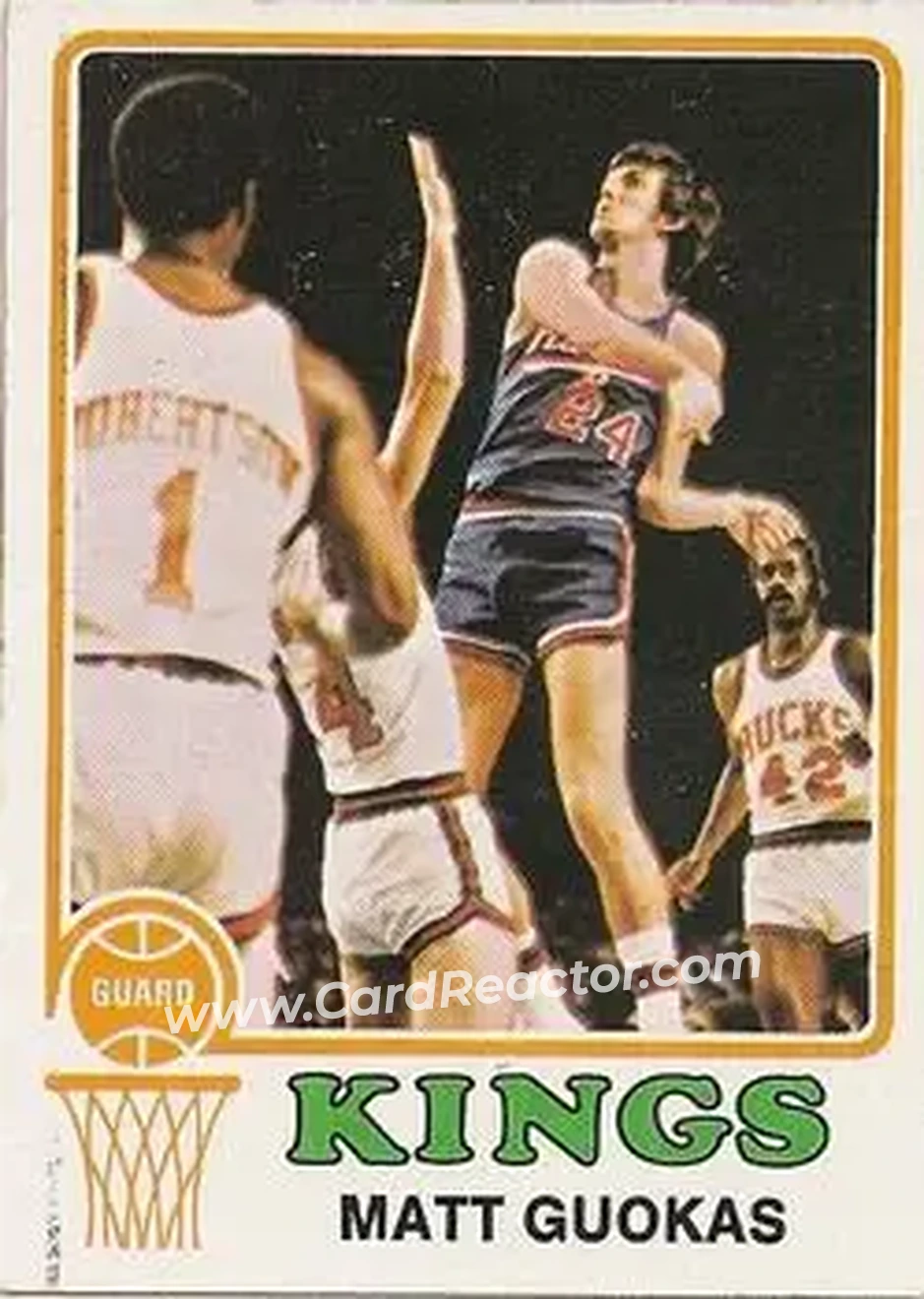 1973-74 Topps #18 - Matt Guokas - Kansas City-Omaha Kings - Front