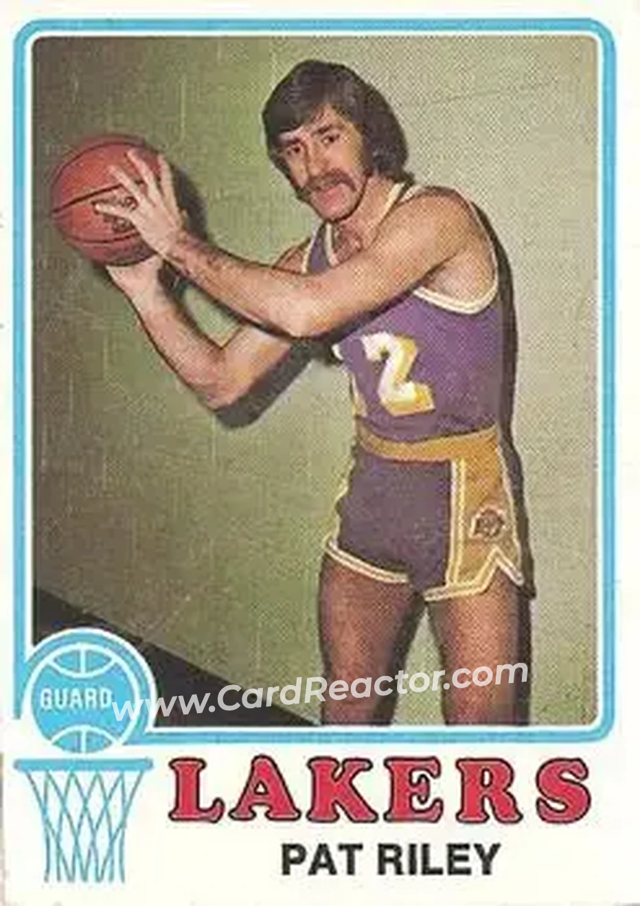 1973-74 Topps #21 - Pat Riley - Los Angeles Lakers - Front