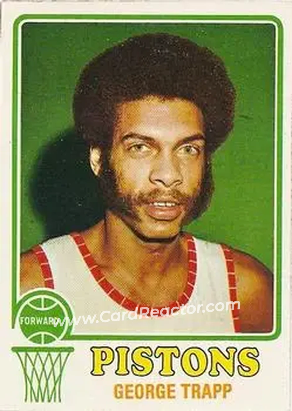 1973-74 Topps #22 - George Trapp - Detroit Pistons - Front