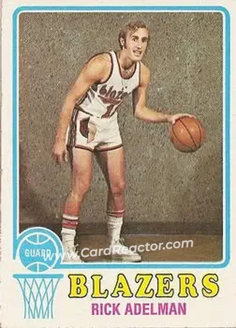 1973-74 Topps #27 - Rick Adelman - Portland Trail Blazers - Front