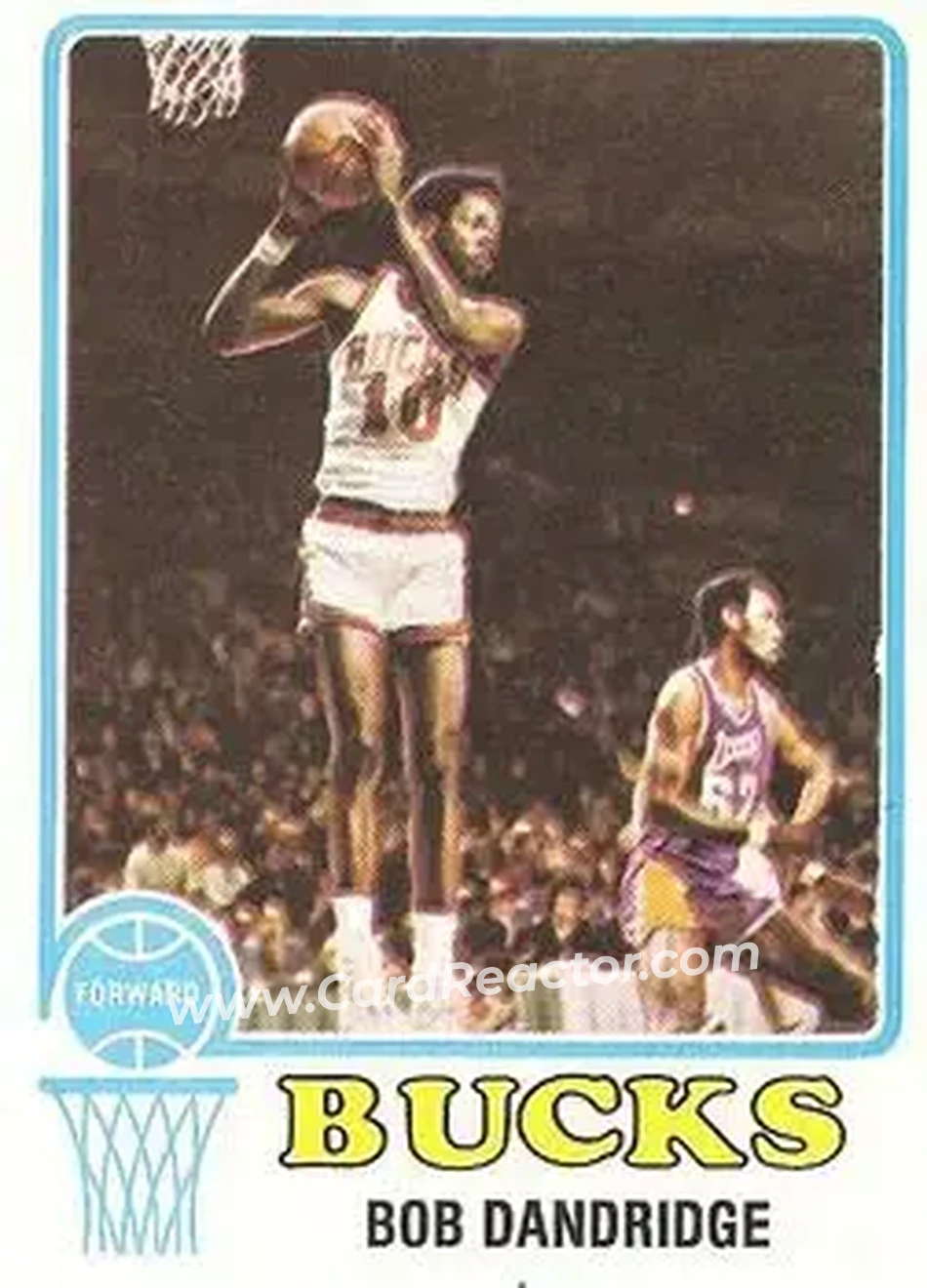 1973-74 Topps #33 - Bob Dandridge - Milwaukee Bucks - Front