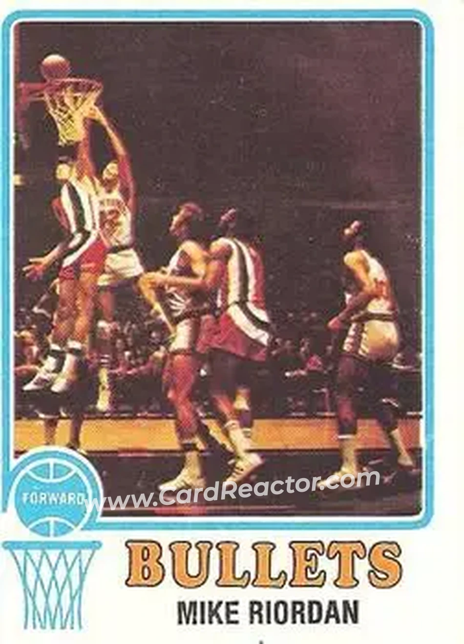 1973-74 Topps #35 - Mike Riordan - Capital Bullets - Front