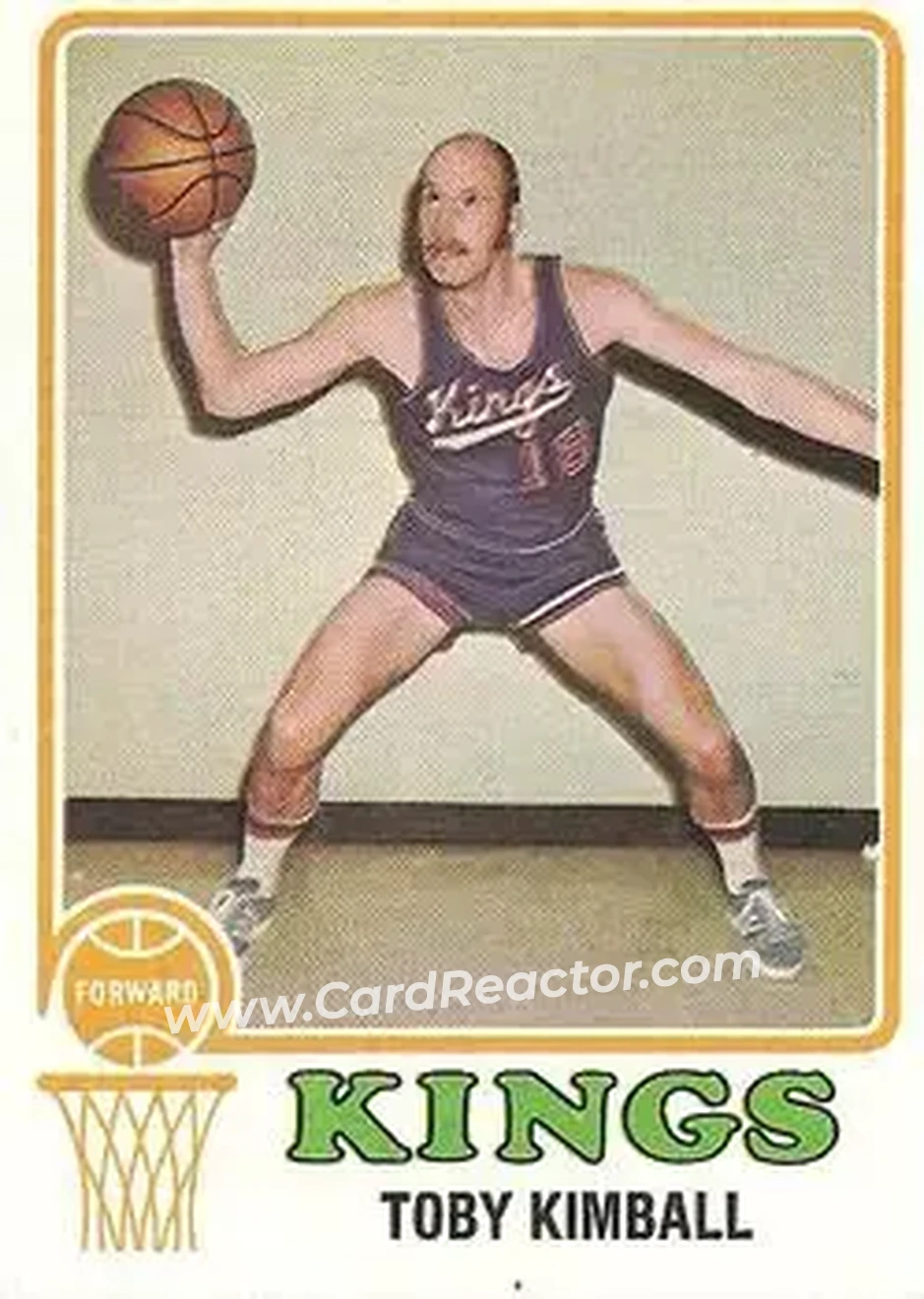 1973-74 Topps #37 - Toby Kimball - Kansas City-Omaha Kings - Front